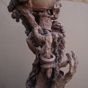 Sculptuur getiteld "Mutation II - Aspec…" door Michel Moskovtchenko, Origineel Kunstwerk, Metalen