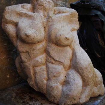 Escultura intitulada "RUBENS - (autre vue…" por Michel Moskovtchenko, Obras de arte originais, Pedra
