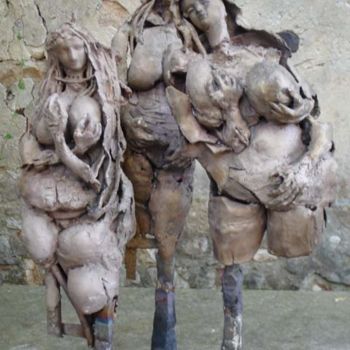 Sculpture titled "Les pleureuses II -…" by Michel Moskovtchenko, Original Artwork