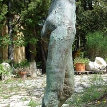 Sculpture titled "HOMMAGE  A DONATELL…" by Michel Moskovtchenko, Original Artwork, Metals