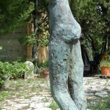 Скульптура под названием "HOMMAGE  A DONATELL…" - Michel Moskovtchenko, Подлинное произведение искусства, Металлы