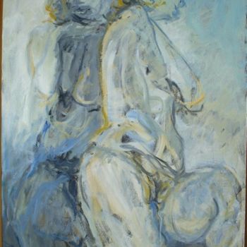 Painting titled "NANCY DOUBLE" by Michel Moskovtchenko, Original Artwork, Oil