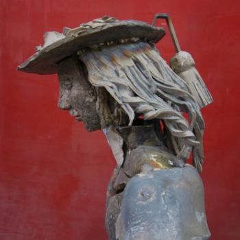 Sculptuur getiteld "DAVID L'ENFANT SOLD…" door Michel Moskovtchenko, Origineel Kunstwerk, Metalen