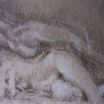 Desenho intitulada "2007 HOMMAGE A REMB…" por Michel Moskovtchenko, Obras de arte originais, Pastel