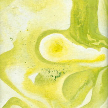 Pittura intitolato "Woman in Green" da Mosoti Kepha, Opera d'arte originale, Acrilico