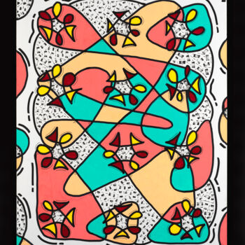 "FLOWER$" başlıklı Tablo Moteg tarafından, Orijinal sanat, Işaretleyici