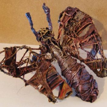 Скульптура под названием "papillon 1" - Laurence Motot, Подлинное произведение искусства