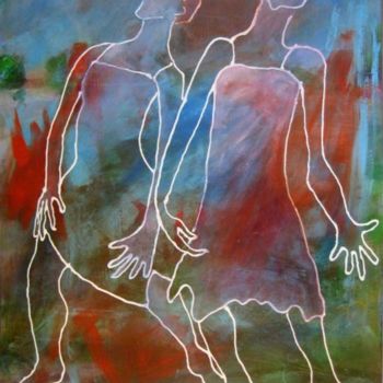 Pintura titulada "danseuses 1" por Laurence Motot, Obra de arte original