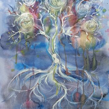 Painting titled "Freedom to be diffe…" by Anna Motrych, Original Artwork, Watercolor