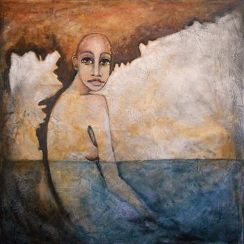 Ζωγραφική με τίτλο "In the sea" από Motyjel, Αυθεντικά έργα τέχνης, Ακρυλικό
