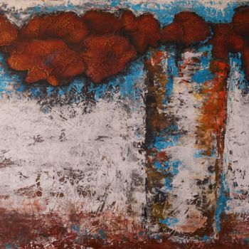 Painting titled "Poppies" by Motyjel, Original Artwork, Acrylic