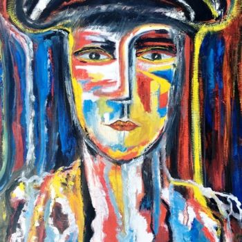 Painting titled "TORERO" by Mariam Mouliets, Original Artwork, Acrylic