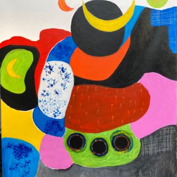 Pintura titulada "Sans complexe" por Mariam Mouliets, Obra de arte original, Acrílico Montado en Bastidor de camilla de made…