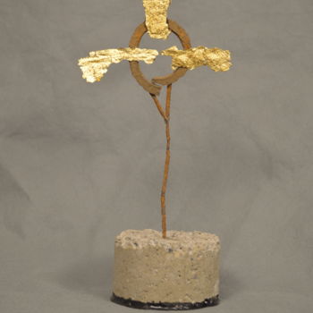 Sculpture intitulée "Croix3" par Stéphane Moulin, Œuvre d'art originale, Métaux
