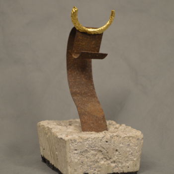 Sculpture intitulée "Torooo2" par Stéphane Moulin, Œuvre d'art originale, Métaux