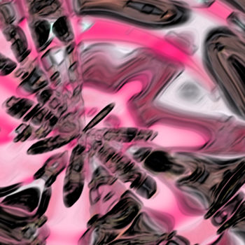 Digitale Kunst mit dem Titel "Rosacée.jpg" von Pascal Moulin, Original-Kunstwerk, 2D digitale Arbeit