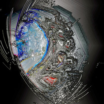 Digitale Kunst mit dem Titel "Furious bull.jpg" von Pascal Moulin, Original-Kunstwerk, 2D digitale Arbeit