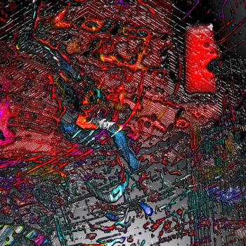 Цифровое искусство под названием "Cosmo pacman two.jpg" - Pascal Moulin, Подлинное произведение искусства, 2D Цифровая Работа