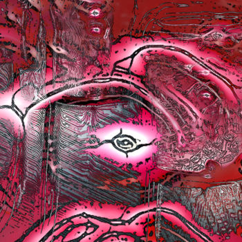 「Interne E.T..jpg」というタイトルのデジタルアーツ Pascal Moulinによって, オリジナルのアートワーク, 2Dデジタルワーク