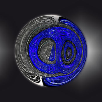 Digital Arts titled "Abstract Planet 24" by Pascal Moulin, Original Artwork, 2D Digital Work