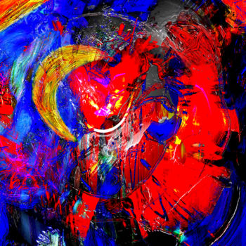 Digitale Kunst mit dem Titel "Ravage 34" von Pascal Moulin, Original-Kunstwerk, 2D digitale Arbeit