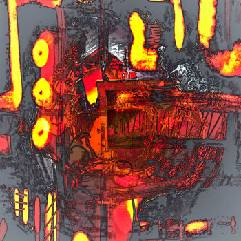 Digitale Kunst mit dem Titel "Ravage 42" von Pascal Moulin, Original-Kunstwerk, 2D digitale Arbeit