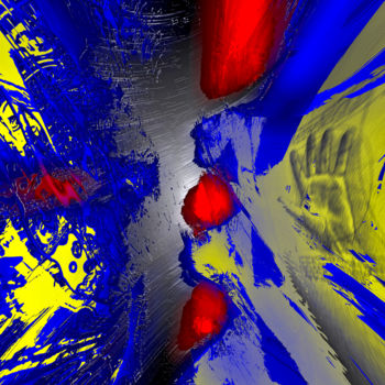 Digital Arts titled "Abstract artefact 86" by Pascal Moulin, Original Artwork, 2D Digital Work