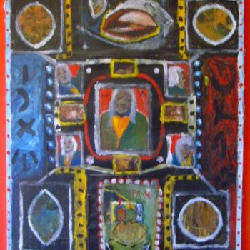 Painting titled "clodo-mandala" by Salim Mouline, Original Artwork