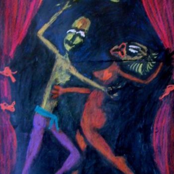 Painting titled "zedanse" by Salim Mouline, Original Artwork