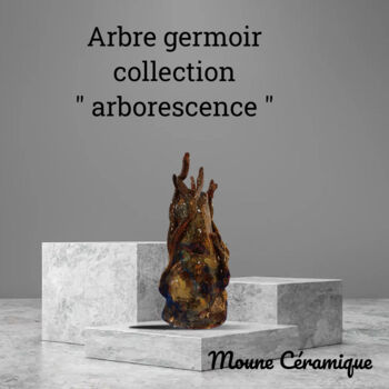 Scultura intitolato "Arborescence" da Moune Céramique, Opera d'arte originale, Ceramica