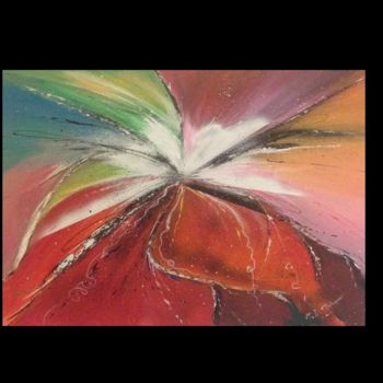 Malerei mit dem Titel "" Papillon "" von Mounia Loukriss, Original-Kunstwerk, Acryl