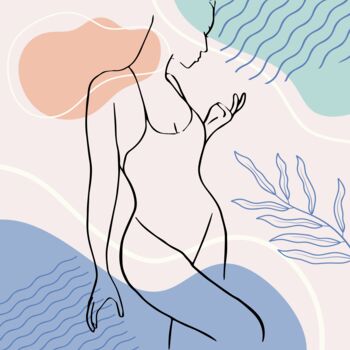 Digital Arts titled "Sexy woman in bikin…" by Mounir Khalfouf, Original Artwork, 2D Digital Work