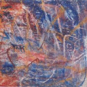 Malerei mit dem Titel "feux d'artifice" von Mountassir Chemao, Original-Kunstwerk, Öl