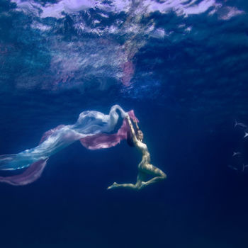 Photographie intitulée "Entre 2 eaux" par William Moureaux, Œuvre d'art originale, Photographie numérique Monté sur Aluminium