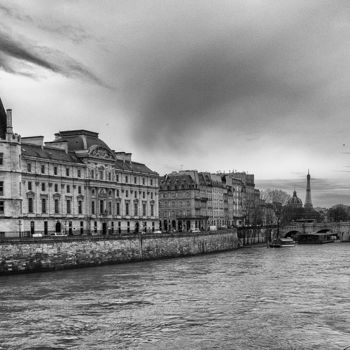 摄影 标题为“au cours du fleuve” 由William Moureaux, 原创艺术品, 数码摄影 安装在铝上