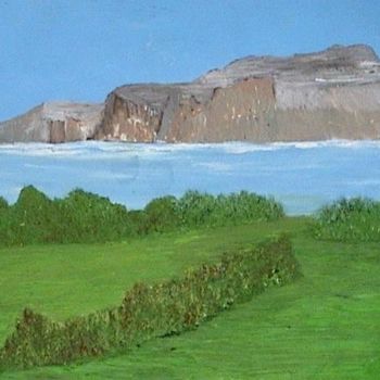 Painting titled "paysage" by Mohammed Mous, Original Artwork