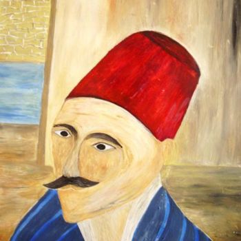 Schilderij getiteld "07" door Mohammed Mous, Origineel Kunstwerk