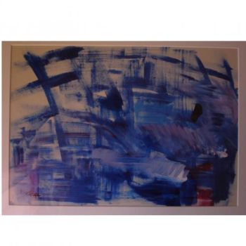 Peinture intitulée "essaie bleu" par Carina Cornelissen, Œuvre d'art originale