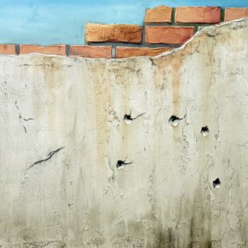 Pittura intitolato "Concrete wall" da Tigran Movsisyan, Opera d'arte originale, Acrilico