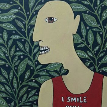Pintura intitulada "Smile" por Candy In My Pocket, Obras de arte originais, Acrílico