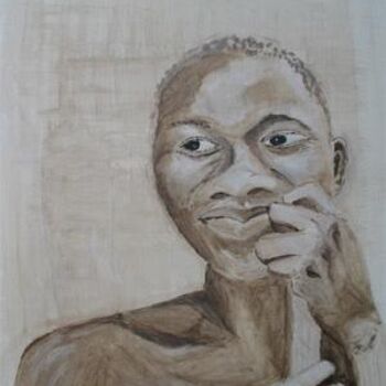 "Visage africain" başlıklı Tablo Igor Laszlo tarafından, Orijinal sanat, Petrol