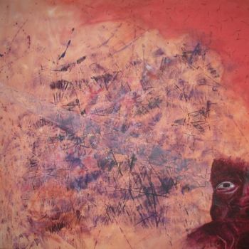 Peinture intitulée "le choc de naissance" par Igor Laszlo, Œuvre d'art originale, Huile