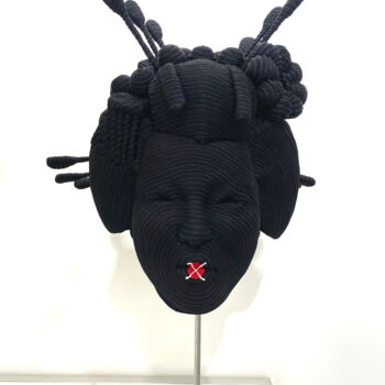 "Geisha Noir" başlıklı Heykel Mozart Guerra tarafından, Orijinal sanat, Paslanmaz Çelik