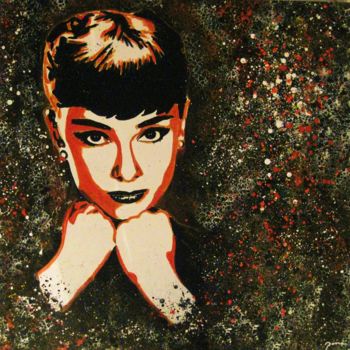 Painting titled "audrey." by M.Parra, Original Artwork, Other