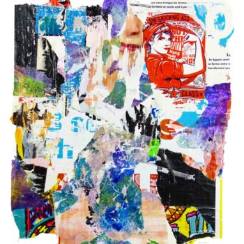 Collages intitolato "MURS DE SETE-10" da Max Partezana, Opera d'arte originale, Collages