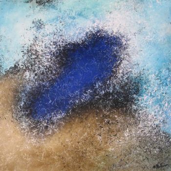 Pittura intitolato "Trou bleu 6" da Marielle Bonnefoi-Peterson, Opera d'arte originale