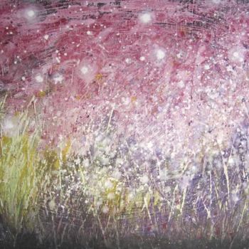 Peinture intitulée "herbes aux fées 2" par Marielle Bonnefoi-Peterson, Œuvre d'art originale