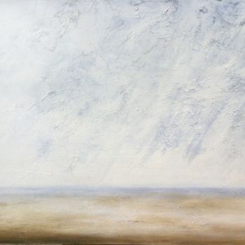 Peinture intitulée "la pluie s'en va" par Marielle Bonnefoi-Peterson, Œuvre d'art originale, Huile