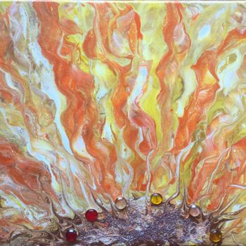 Peinture intitulée "Fuego.jpeg" par Marie Pierre Lemahieu, Œuvre d'art originale