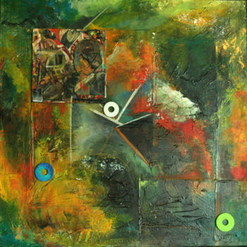 Pittura intitolato "ABSTRACT EXPRESSION…" da Marie-Pierre Philippe-Lohézic (MPPL-ART), Opera d'arte originale, Collages